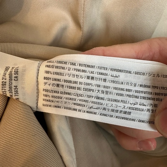 NWT Abercrombie & Fitch Open front Drapey blazer L - Picture 11 of 11